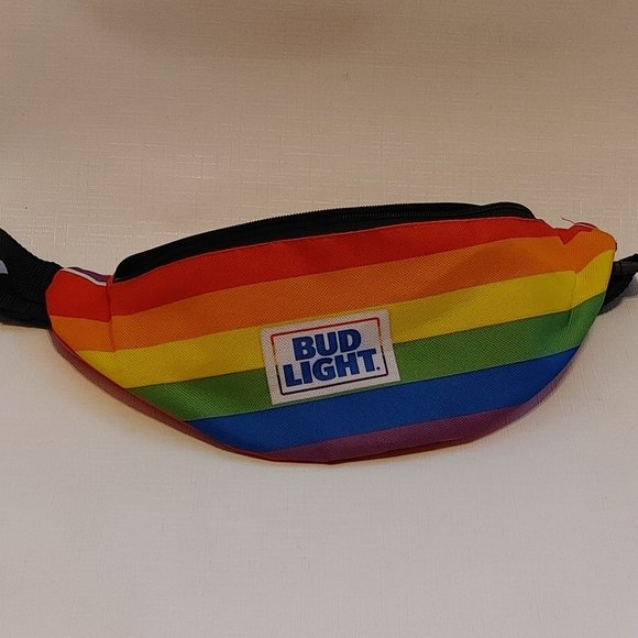 Bud Light Handbags - Bud Light Pride Rainbow Fanny Pack Fannypak Beer Promo NEW